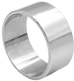 Cavaliere Gioielli Anello a Fascia Larga Argento 925 Spesso Donna Uomo 10 mm Liscio Personalizzabile Personalizzato Incisione Made in Italy (26)