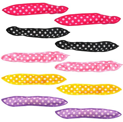 10 Pezzi Rulli per Capelli Morbidi e Flessibili in Spugna Cuscino, per Dormire di Notte, in Schiuma Morbida per Donne (Multicolore)