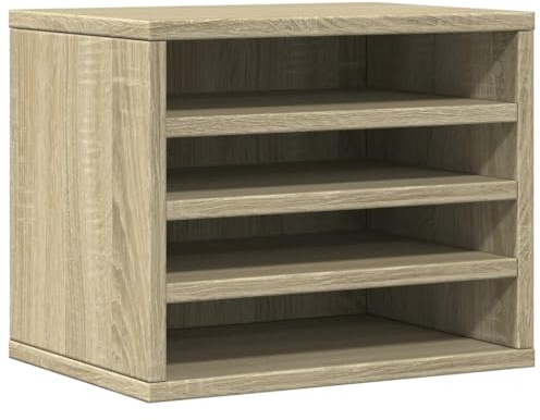 vidaXL Schreibtisch-Organizer Sonoma-Eiche 36x26x29,5 cm Holzwerkstoff