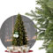BoomDing Schmaler Weihnachtsbaum mit Beleuchtung | 180 cm hoch und 280 LED | Naturgetreuer künstlicher Tannenbaum mit einem Mix aus Spritzguss und PVC Nadeln | Inkl. stabilem Christbaumständer