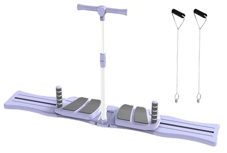 Pilates Reformer Set, Yoga Reformer Übungsbrett Set, Ergonomische Trainingsgeräte, Faltbare Ab Core Trainer Maschine für Frauen Männer