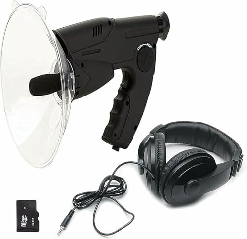 BTOIASYHF Microphone Parabolique Oreille Bionique, Microphone Parabolique Monoculaire, Dispositif D'écoute À Longue Portée Jusqu'à 300 Pi 8X pour Les Oiseaux Écoute