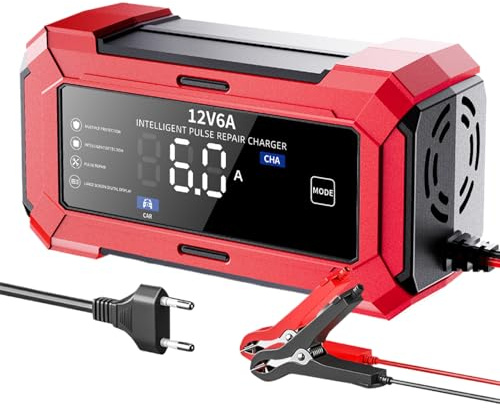 Lnhgh Chargeur de Batterie Véhicule | Chargeur d'entretien De Batterie 12V Automobile,Mainteneur Automobile à Charge Rapide pour Voyages Usage Entretien Quotidien Camping-Car Moto et Camion