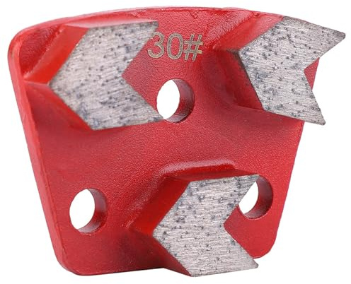 Itonash Lot de 3 Tampons de Meulage de Sol Diamantés Trapézoïdaux, Disque de Meulage de Béton à Segment Agressif pour Enlever les Joints de Nivellement D'adhésifs, avec Bords Lisses et