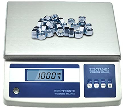 Storskalig industriell räknevåg för laboratorier, digital våg, vägning och räkning, gramskala för räkning av delar och mynt, 16 kg/1 g, 16 kg/1 g,16kg/1g