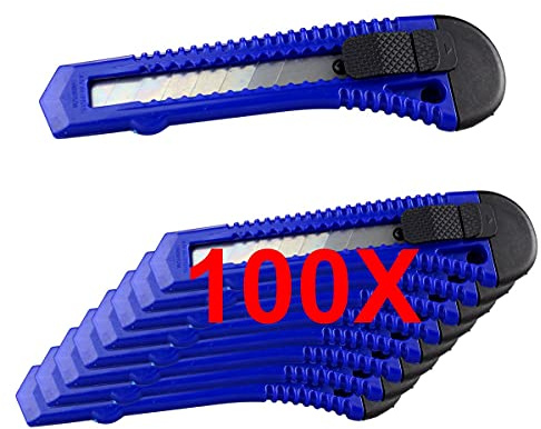 Cutter Messer 100x Couteau de Paquet Cutter Kartonmesser 18mm