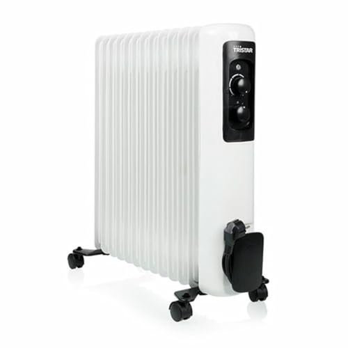 Tristar Ölgefüllter Heizkörper KA-5183 – 3 Heizeinstellungen Einstellbarer 2500 W max 13 Heizrippen, Weiß