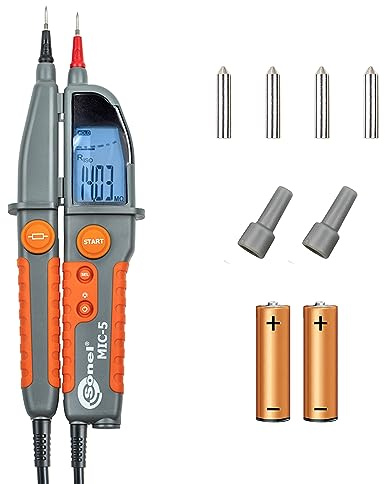 SONEL MIC-5 Tester Digitale di Resistenza di Isolamento, tensione di prova: 250 V o 500 V, corrente di prova fino a 1,4 mA