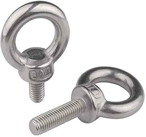 PULaif Ankerbolzen, Edelstahl-Spreizhülse, Ankerschraubenbolzen, Spreizbolzen M3 M4 M5 M6 M8 M10 M12 Augenschraube 304 Edelstahl Marine-Hebeösenschrauben Ringösenloch für
