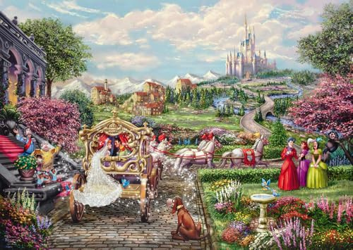 Schmidt 58038 Thoams Kinkade Disney Cinderella Puzzle, 1000 Teile | Happily Ever After