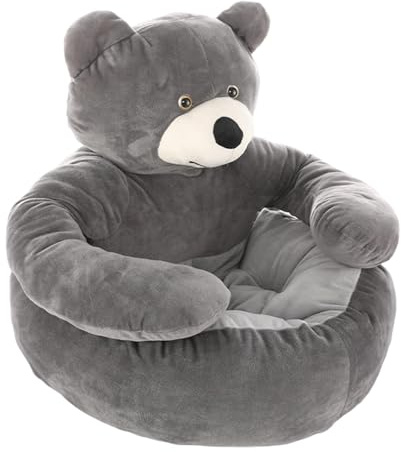 Bear Cuddler Pet Bed, Cute Bear Dog Beds Plush Pet Cushion with Non-Slip Bottom, Comfortable Washable Plush Pet Cushion Beds & Sofas for Indoor Dogs Cats Puppies