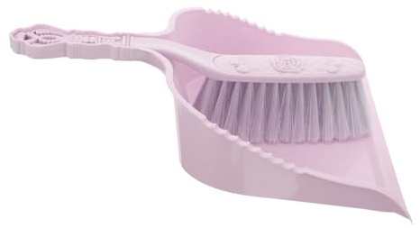 INOOMP Dustpan and Mini Broom Set Plastic Purple for Worktop Cleaning Tools Household Supplies Desktop Use
