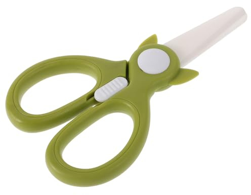POPETPOP Tijeras Portátiles de Cerámica para Cortar Verduras y Fideos, Cortador de Alimentos para Bebés, Uso Práctico en Cocina y Preparación de Comidas
