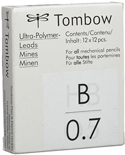 Tombow ex-07p-b – Box 12 Tuben mit 12 Minen, 0.7 mm