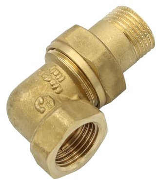 Stabilo-Sanitaer Messing Fitting Winkelverschraubung 1/2 Zoll DN15 IG/AG Winkel Verschraubung Rohrverschraubung Gewindefitting