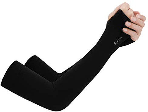 JK Home UV Protection Cooling Ice Silk Arm Sleeves UPF 50 Sun Sleeves