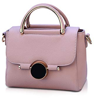 NICOLE & DORIS Umhängetasche Frauen PU Leder Schultertasche Vintage kleine Handtasche zum Ausgehen Klassische Abendtasche Partytasche Freizeittasche Lila