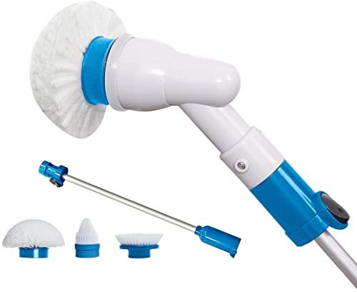 AntDau71 - Spazzola Elettrica Rotante Senza Fili Pulizia Casa, Bagno, Persiane, Serrande, Cucina, Piastrelle. Ricaricabile con 3 Spazzole 300 giri al minuto - CW778