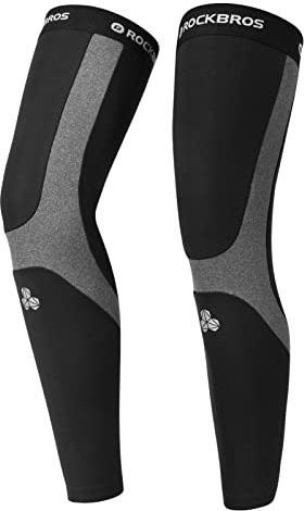 ROCKBROS Manicotti Braccia e Gambali Invernali Sportivi, Sacldabraccia Antivento Termico, Salda Gamba Elastico per Ciclismo, Corsa, Escursionismo, Uomo Donna