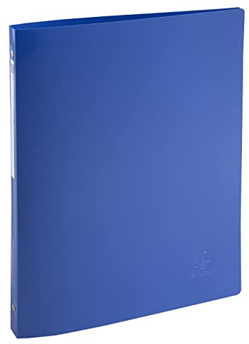 Exacompta 51110E 20er Pack Ringhefter BeeBlue aus flexiblem Recycling-Kunststoff 4 O-Ring-Mechanik DIN A4 Füllhöhe 15 mm Rücken 20 mm farbig sortiert Ringbuch Hefter ideal für Büro und Schule