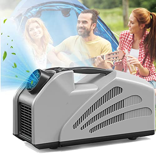 ARWIC Condizionatore d'Aria 24V 240W Condizionatore d'Aria Portatile con 3 velocità del Vento, Basso consumo energetico Raffreddatore d'Aria Esterno Mobile 2350btu, per Viaggi in Tenda Camper/Camper