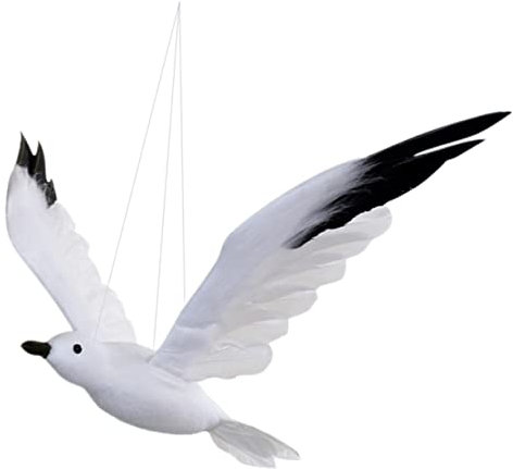 ifundom Möwenförmiger Gefälschte Möwe Hängendes Ornament Künstliches Schaumdekormodell Für Weihnachtshochzeitsfeier