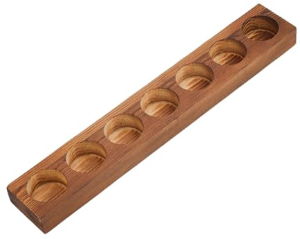 SUPERFINDINGS Porte Bougeoirs en Bois pour Bougies Chauffe Plat Porte Bougie Pilier Support en Bois de Manguier pour Bougies Chauffe Plat Porte Bougie pour Tables et Mariages Diamètre 4.45cm