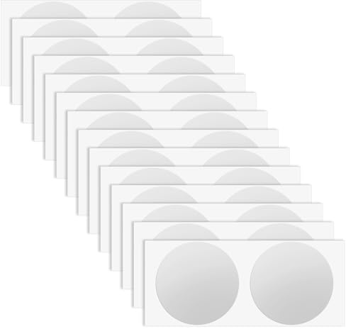 Giantree 50 Pack 2 Scratch Off Stickers, Round Circle Scratch Off Labels Self Adhesive Scratch Off Cards for DIY Raffle Ticket Lottery Tickets Postcard Creating(Silver)