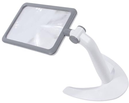 KOMBIUDA Led-Lupe Mit Licht Und Einstellbarer Helligkeit Tragbare Handheld-Desktop-Lupe Für Lesen Basteln Und Detaillierte Arbeiten Vergrößerungslinse Zum Erkennen Von Kleingedrucktem Und k