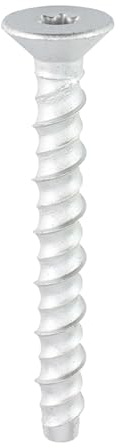 [FIXINGS DIRECT] Countersunk Concrete Bolt Fixing | 1000 Hour Salt Spray Tested | Multiple Sizes | Multi-Fix Thunderbolt Masonry Anchor TX50 Head With Self Drilling Thread | (M6 x 75mm (20 Pack))