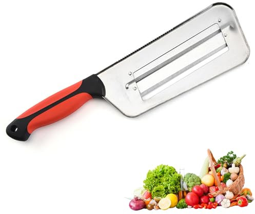 Cortador de vegetales multifuncional, cortadora de repollo de acero inoxidable con diente de sierra, cuchillo de lechuga con mango cómodo, quitador de vegetales multifuncional fácil de limpiar.
