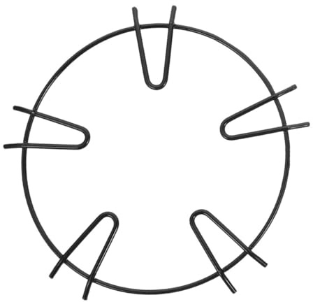 iplusmile Rejilla Redonda para Estufa de Gas Diseño de Cuatro Garras Negra | Hierro Fundido, para Olla de Sopa y Leche, Cocina y Cocción, Instalación Sencilla