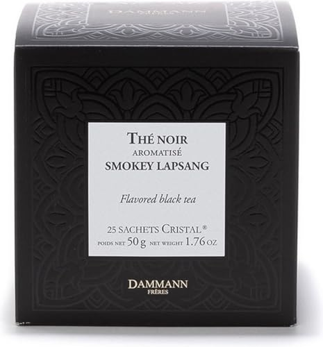 Dammann Smokey Lapsang Thé Noir Arôme Fumée 25 Sachets Cristal | Lapsang Souchong Sain