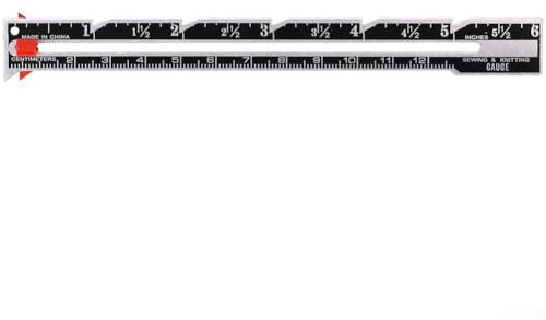 Precision Measuring Tool Sewing and Knitting Ruler with Sliding Gauge for Hem Seams