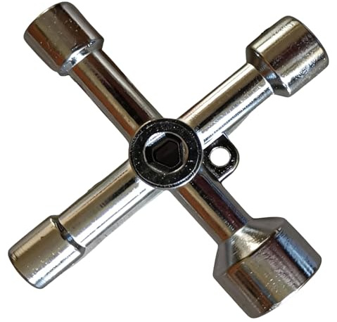 AIWXEEU Gas Meter Box Key, Triangle Key, Stopcock Keys, 5 in 1 Universal Utility Keys, Electrical Cabinet Keyed, for Faucet,Gas Meter,Valve,Spigots,Electrical Cabinet Opening