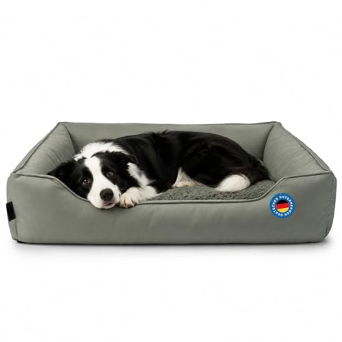 Zedelmaier Hundebett für mittelgroße & Grosse Hunde, 90×68×21cm, Dicker Hundekissen, ergonomisches Hundebetten mit abnehmbarem Bezug, kratzfestes & wasserdichtes Hundekorb, Hundekörbchen waschbar
