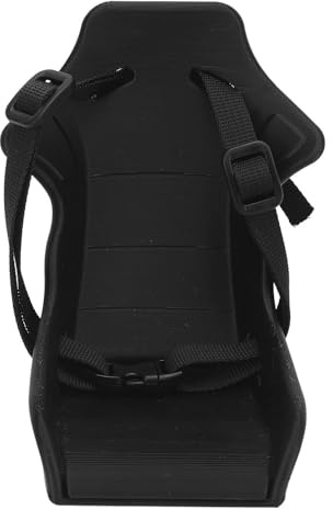 Bike Baby Doll Carrier Adjustable Strap Length Folding Design Plastic Front Doll Bike Seat for Kids Outdoor Play (Black)