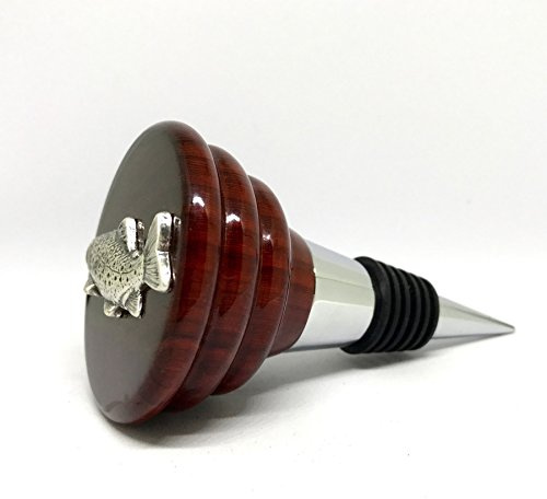 Trout Fishing Wine Stopper Exotic Rosewood Custom Fishing Bottle Stopper – Cigar Cutters by Jim