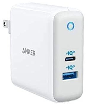 Anker PowerPort+ Atom III Kompaktes 60W PIQ 3.0 & GaN Tech Wandladegerät, Doppel-Port mit PIQ 2.0 USB-A und 45W USB-C, USB-C Laptops, Macbook, iPad Pro, iPhone, Galaxy, Pixel und mehr