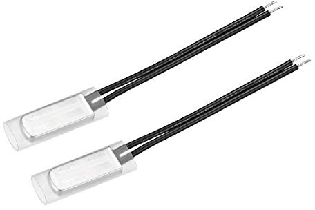 sourcing map 2 Stk. KSD9700 Thermostat 65℃ Normalerweise geschlossener Temperaturschalter Thermoschalter N.C 5A Temperaturregler aus Metall Bimetall