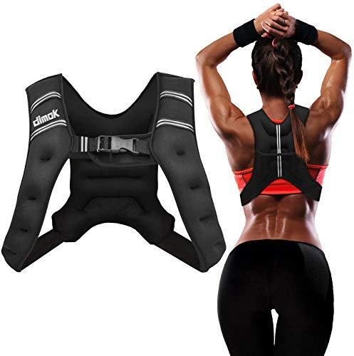 dimok Sport Gewichtsweste 5,4 kg Cardio Krafttraining Workout Ausrüstung Körpergewicht Weste für Laufen Wandern Männer Frauen Jugendliche (5,4 kg)