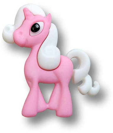 2er Set super süße Kinderknöpfe Magisches Einhorn in pink-weiß. Ø: ca. 23x25mm!