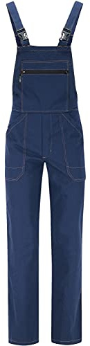 BWOLF ANAX 100% Coton Salopette de Travail Homme Salopettes et Combinaisons de Sécurité Coton 5 Poches (4XL, Blu)