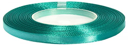 CARTONARE Satinband 3mm/91m Geschenkband Dekoband Schleifenband Hochzeit Farbe: 066 / Smaragd