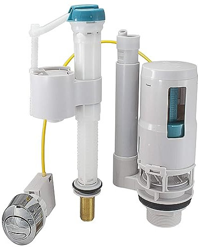 Reeds Dual Flush and Fill Toilet Cistern Kit Toilet Flush Replacement,Universal Toilet Flush Upstand Ball Valve WRAS Approved