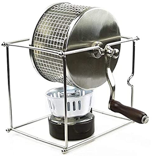 300g Manuelle Kaffeebohnen-Röstmaschine Mit Handgriff DIY Edelstahl Roller Kaffeeröster Maschine Für Home Office Hotel