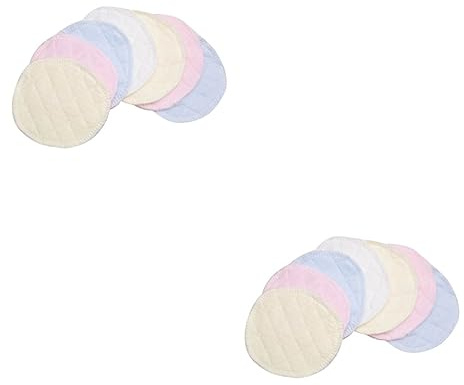 ifundom 2 Sets Stilleinlagen Auslaufsicheres Design Waschbar Wiederverwendbar Weiche Baumwolle Zum Stillen 6 Stück