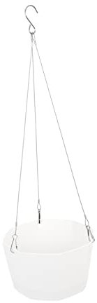 TOBBOMEY 1ensemble Pot De Fleurs Suspendu Auto-arrosant Plastique De Panier Décoratif pour Plantes Intérieur Et Extérieur Résistant Aux Intempéries Décoloration Design Pratique Et