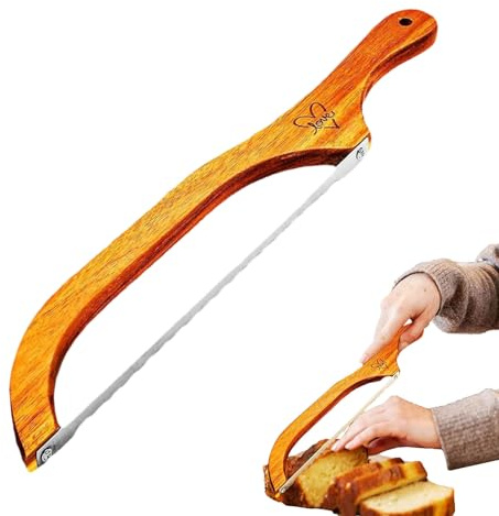 Slicer De Pain Au Levain - Scie À Pain Au Levain - Pain Fait Maison, Pain De Pain En Bois À Pain À Couteaux De Couteaux À Bais Profitez Du Pain Au Levain Parfaitement Tranché À Chaque Fois Avec Notre