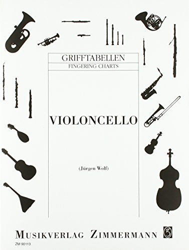 Grifftabelle für Violoncello: Violoncello.